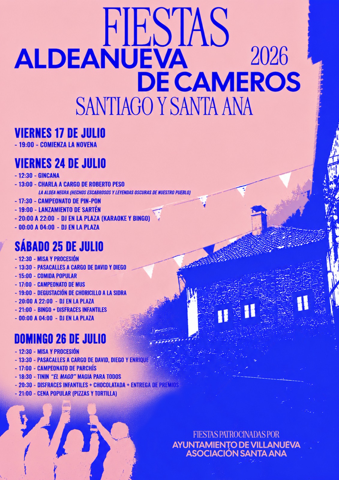 Cartel Fiestas de Aldeanueva de Cameros 2026